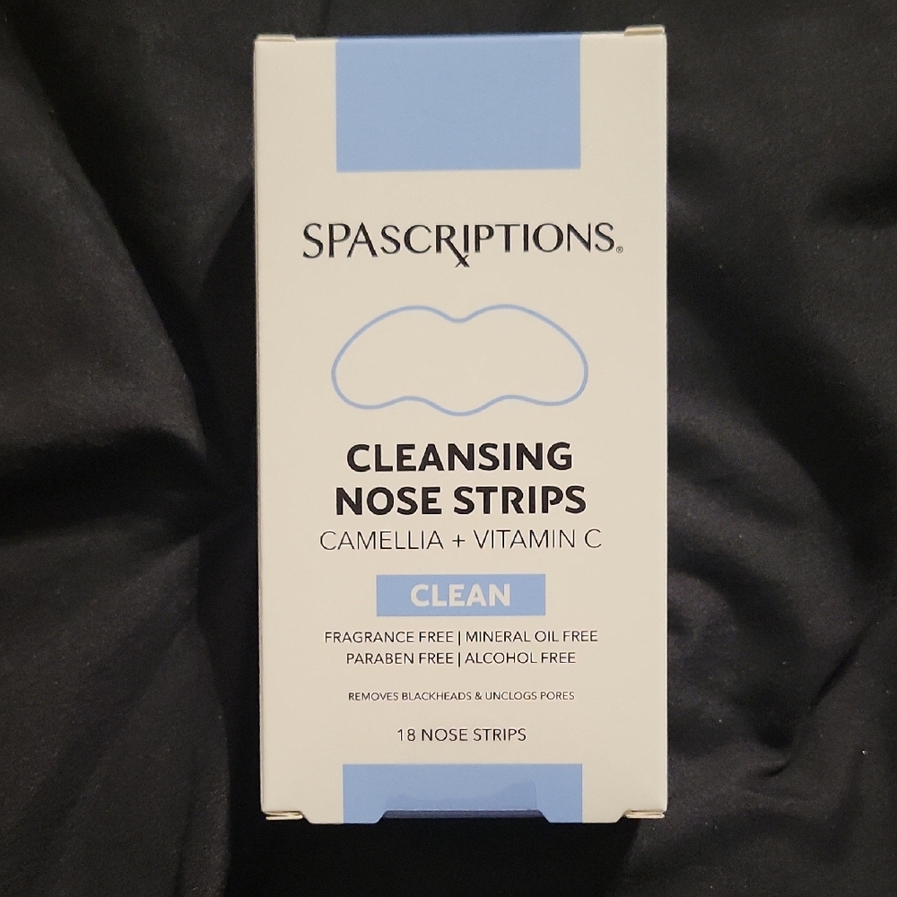 SPASCRIPTIONS Cleansing Nose Strips - White & Light Blue (Camellia + Vitamin C)